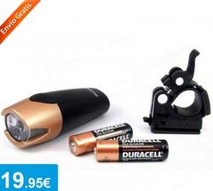 Linterna Duracell Luz Frontal de Bicicleta - Oferlandia.com